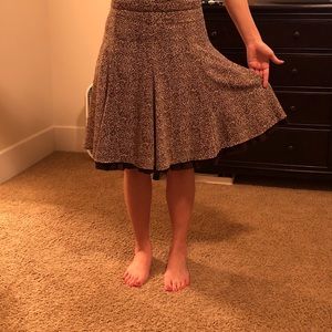 Leopard print skirt